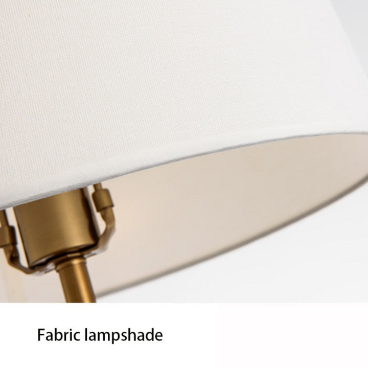 Reneva bedside table lamp with crystal base and fabric lampshade, elegant design for cozy lighting