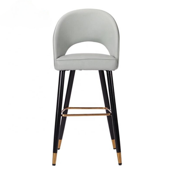 White bar stool designed for modern restaurant seating