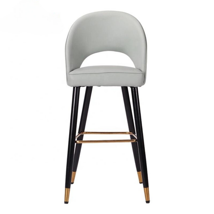 White bar stool designed for modern restaurant seating