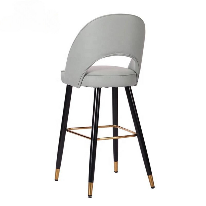 White-back restaurant bar stool with modern design and sleek silhouette