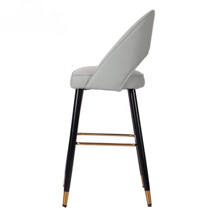Modern bar stool with white side, perfect for restaurant or café settings