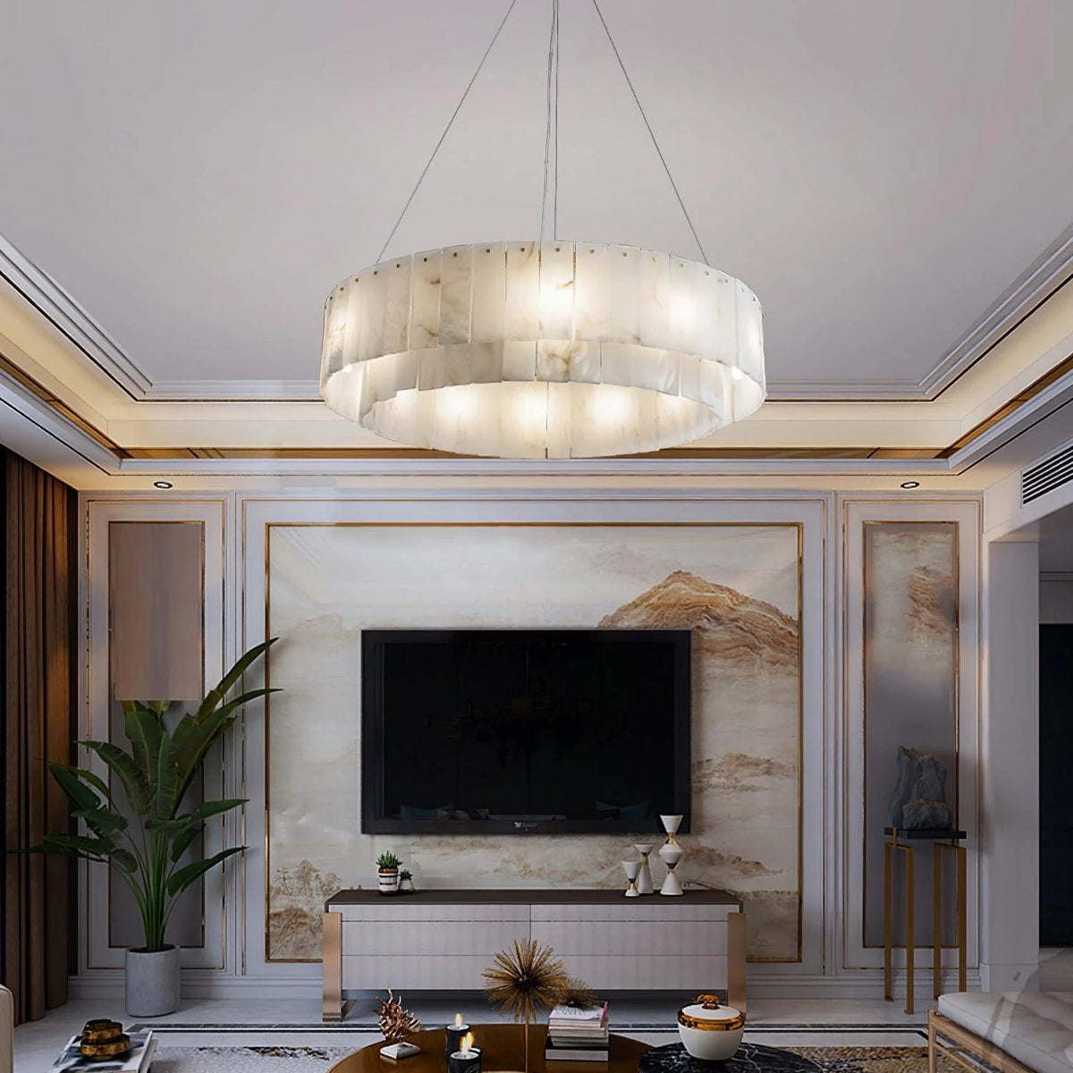 Rock Alabaster Chandelier - Pre Order