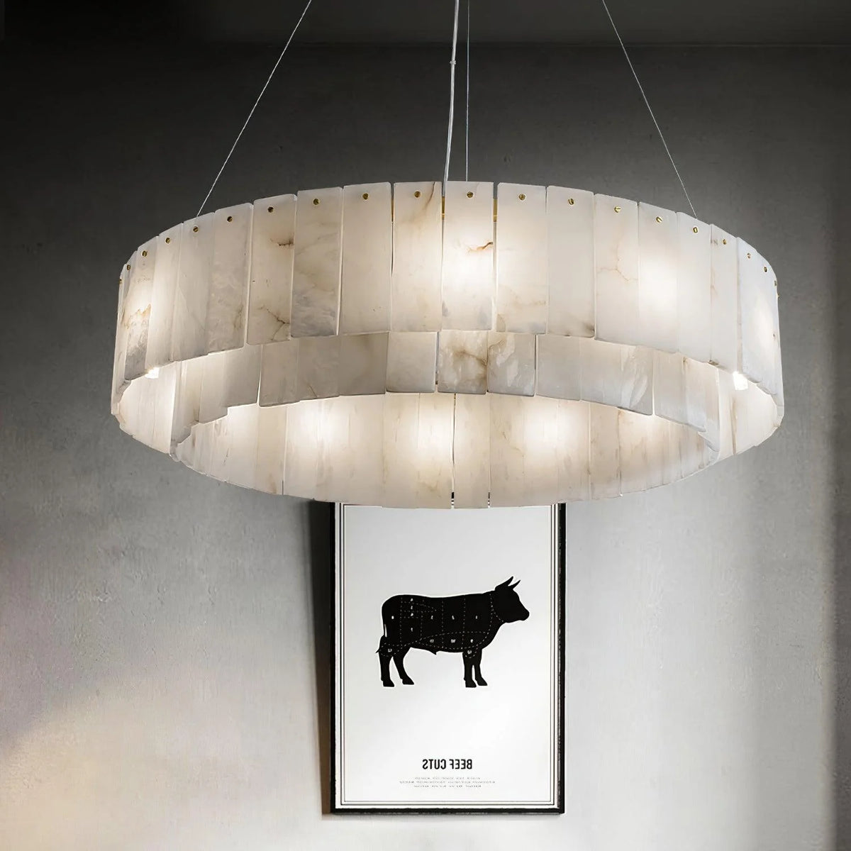 Rock Alabaster Chandelier - Pre Order
