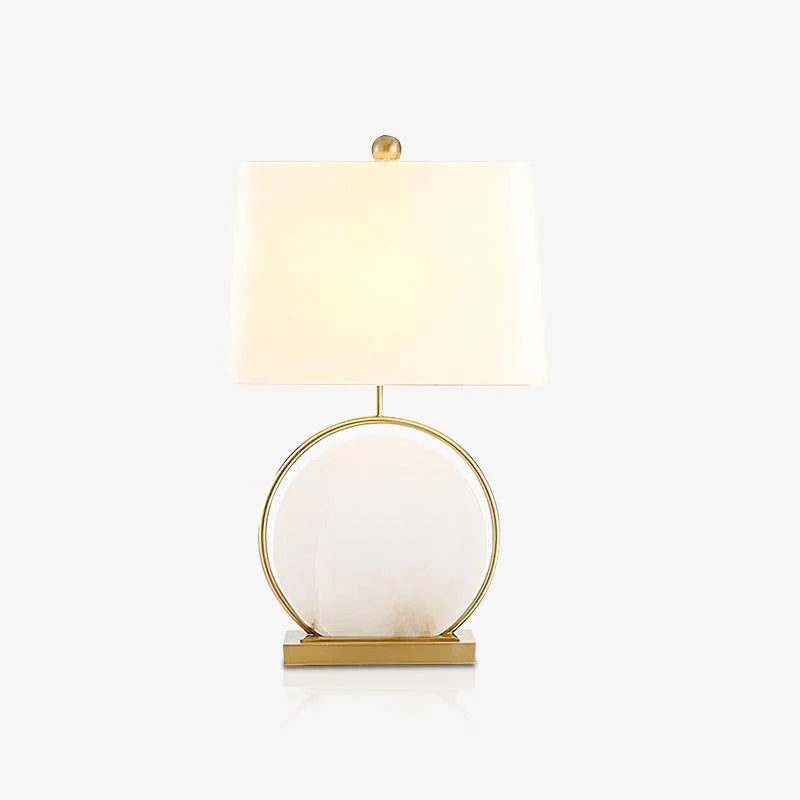 Roma White Marble Table Lamp - Pre Order