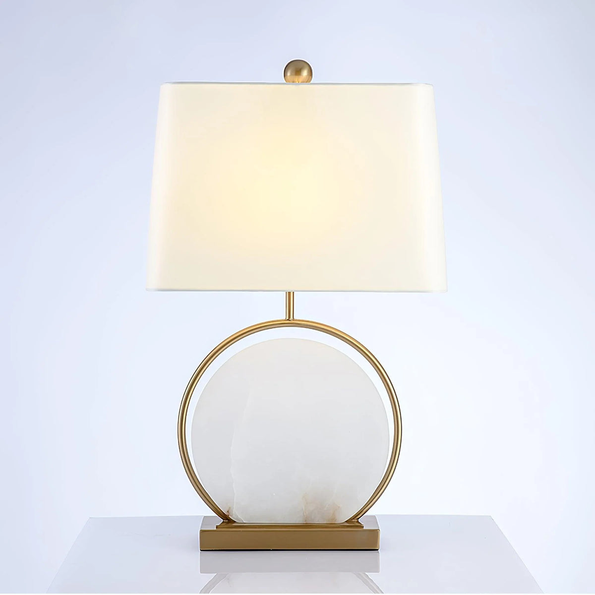 Roma White Marble Table Lamp - Pre Order