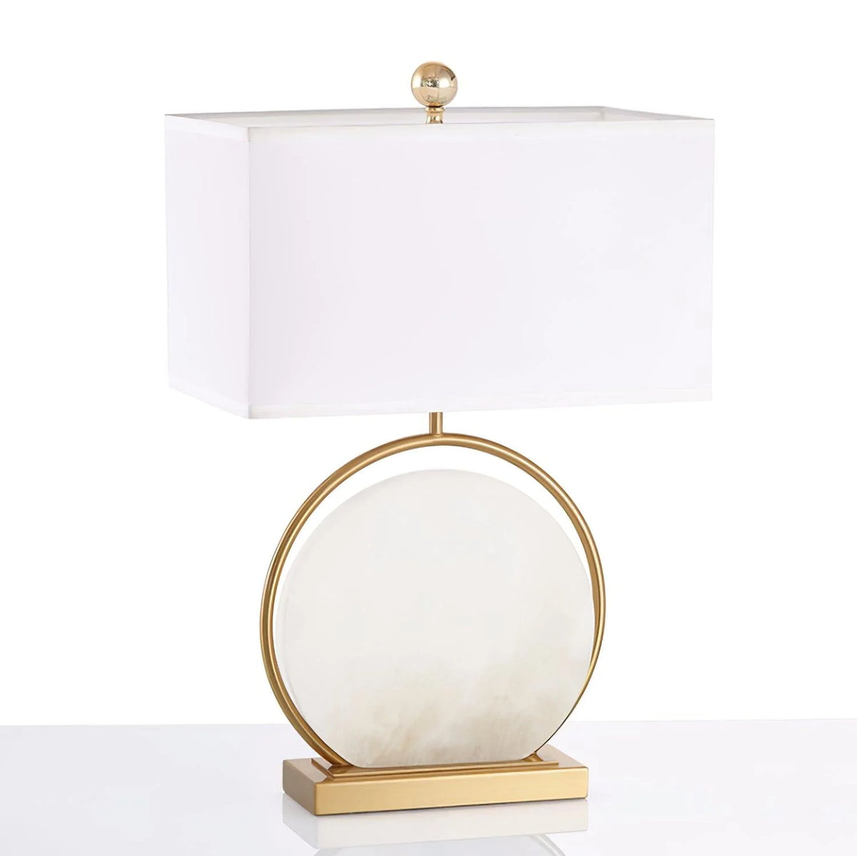 Roma White Marble Table Lamp - Pre Order