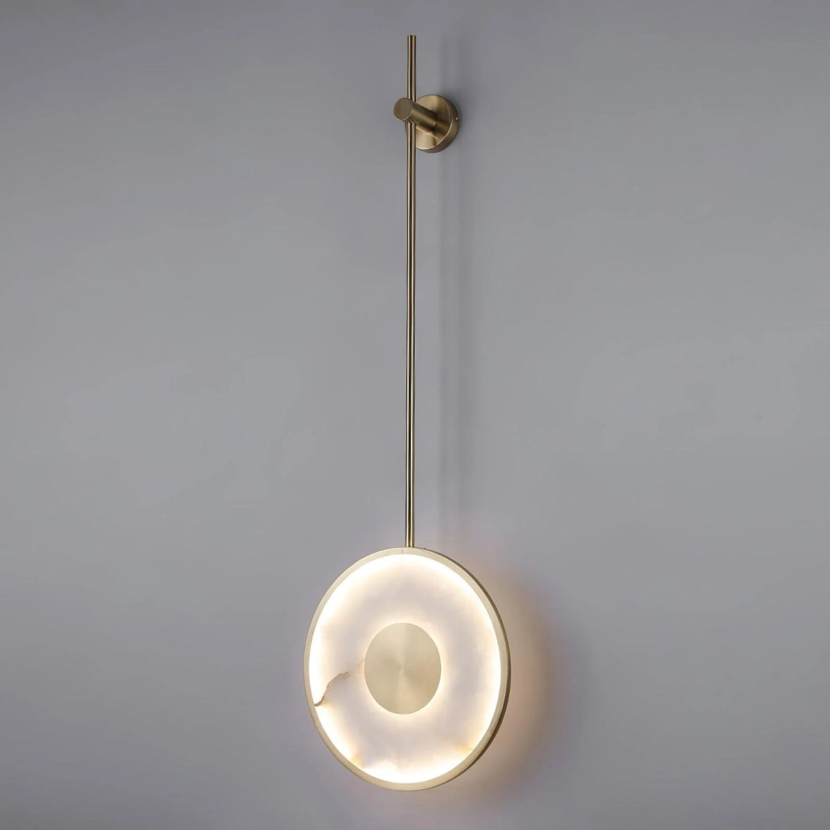 Round Alabaster Wall Lamp - Pre Order