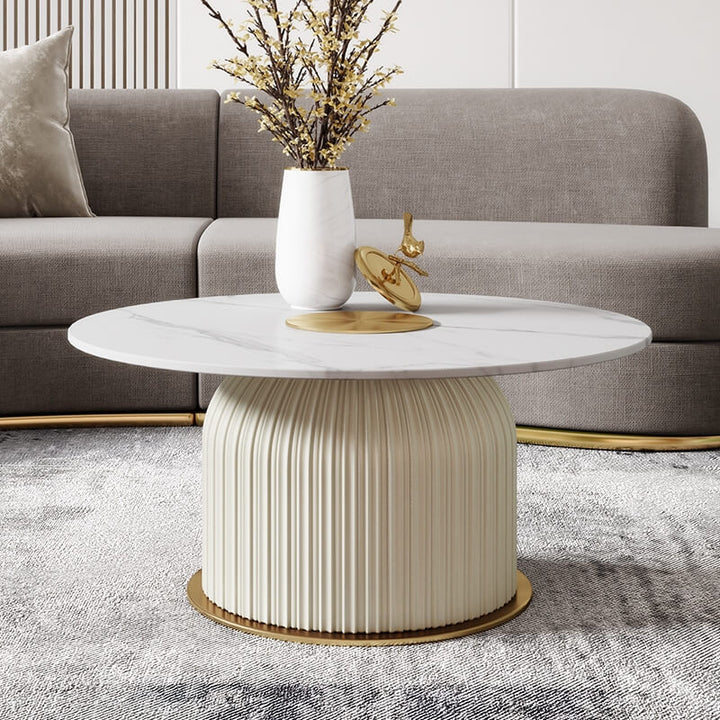 Front view of Santa Cana coffee table in elegant interior, highlighting modern design and stylish functionality
