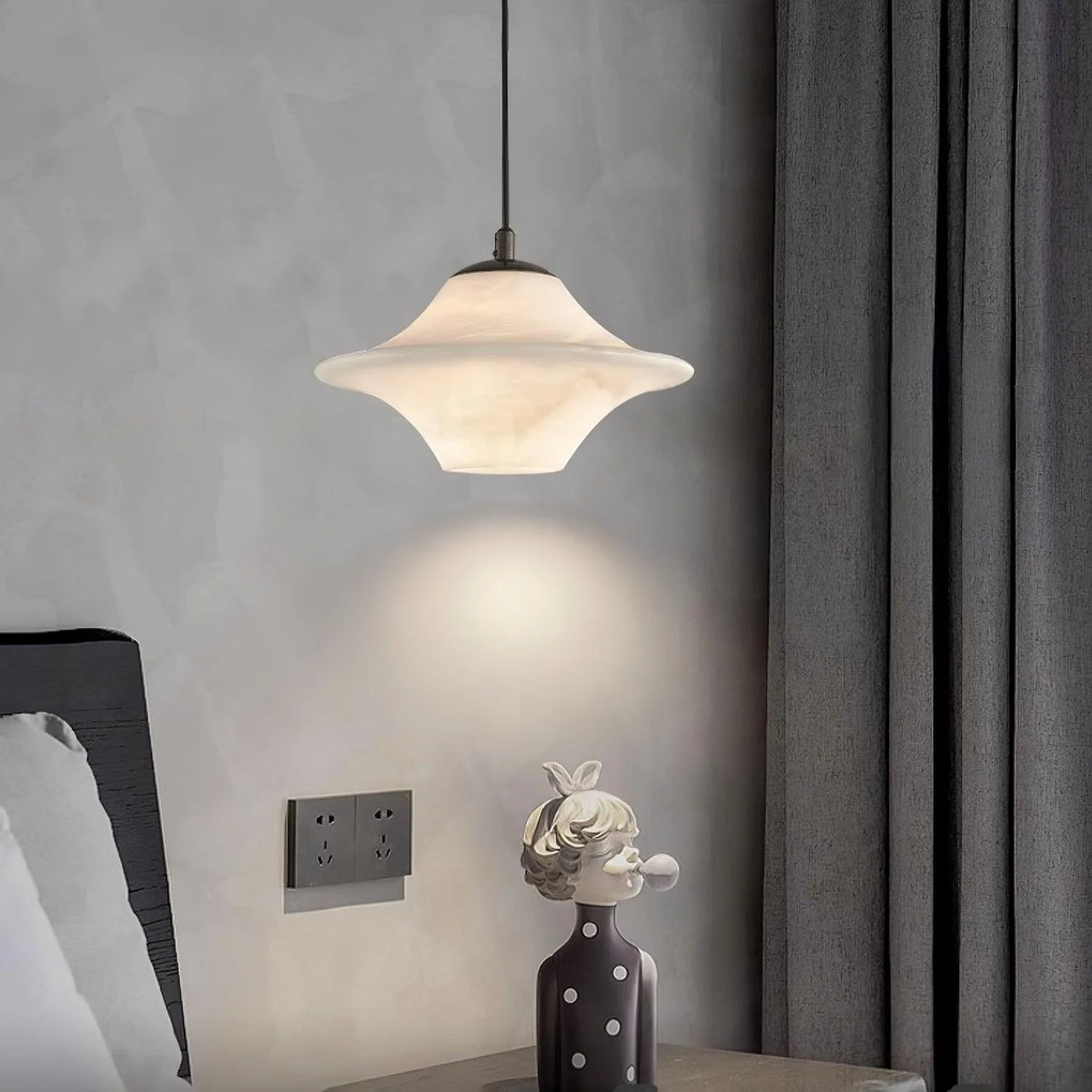 Saucer Alabaster Pendant Light - Pre Order