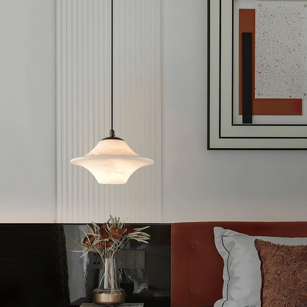 Saucer Alabaster Pendant Light - Pre Order