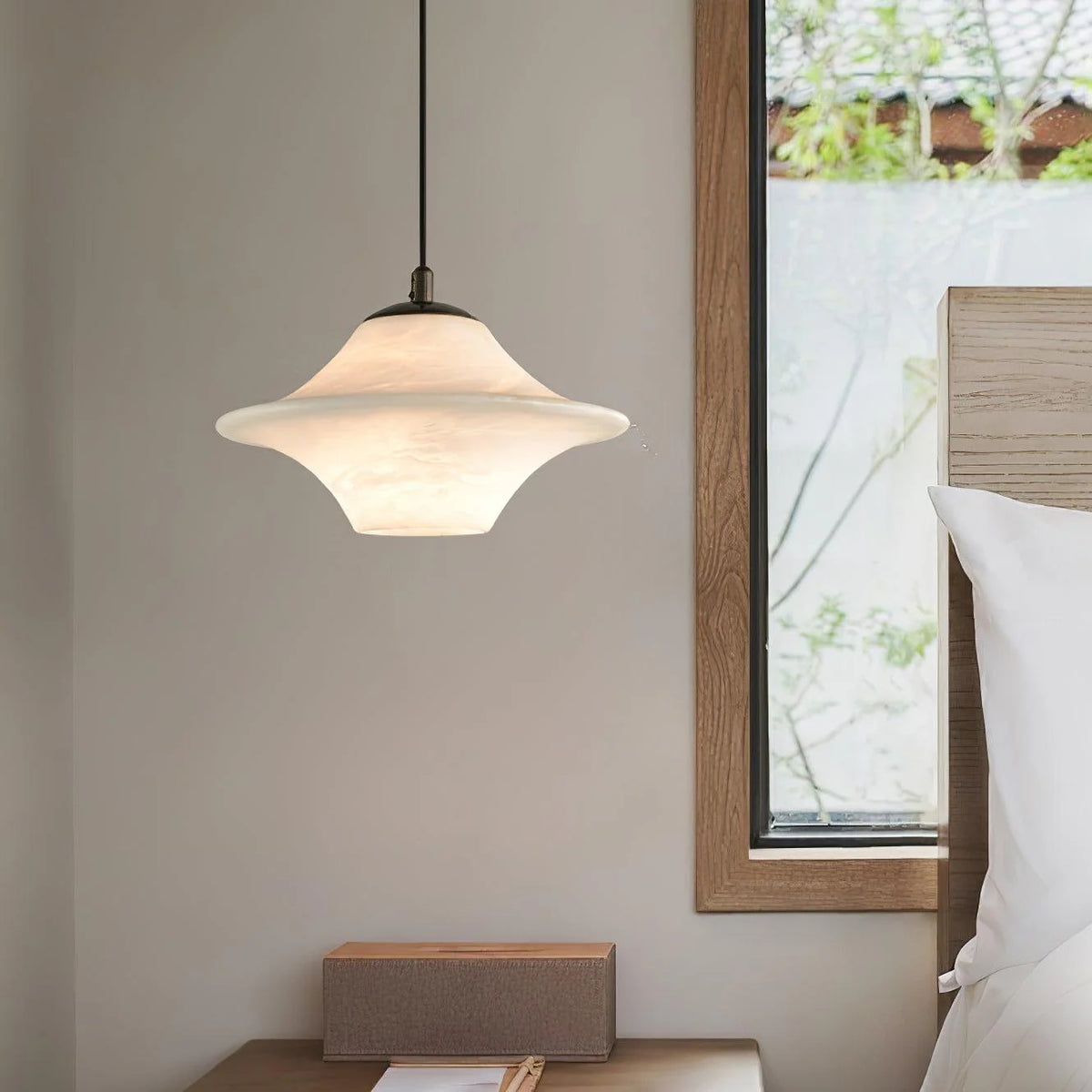 Saucer Alabaster Pendant Light - Pre Order