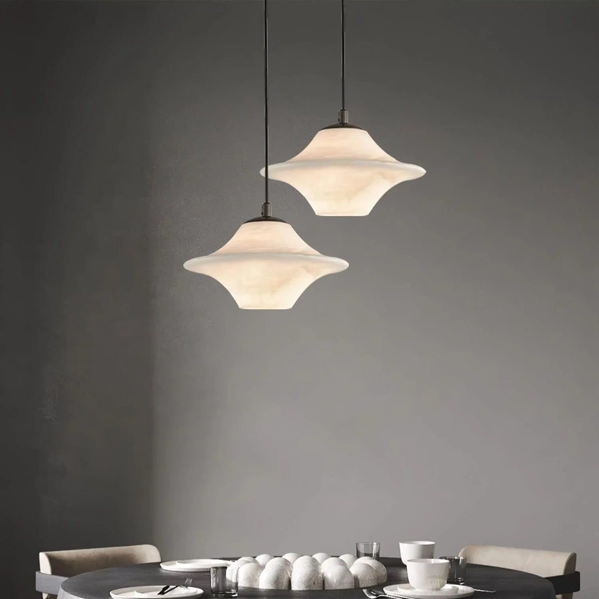 Saucer Alabaster Pendant Light - Pre Order