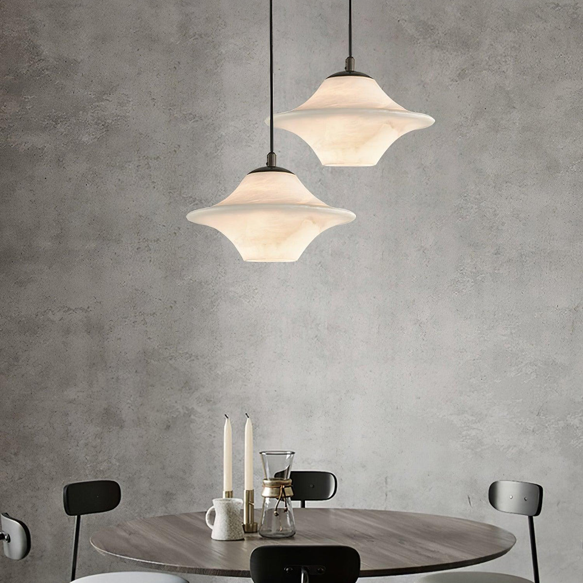 Saucer Alabaster Pendant Light - Pre Order