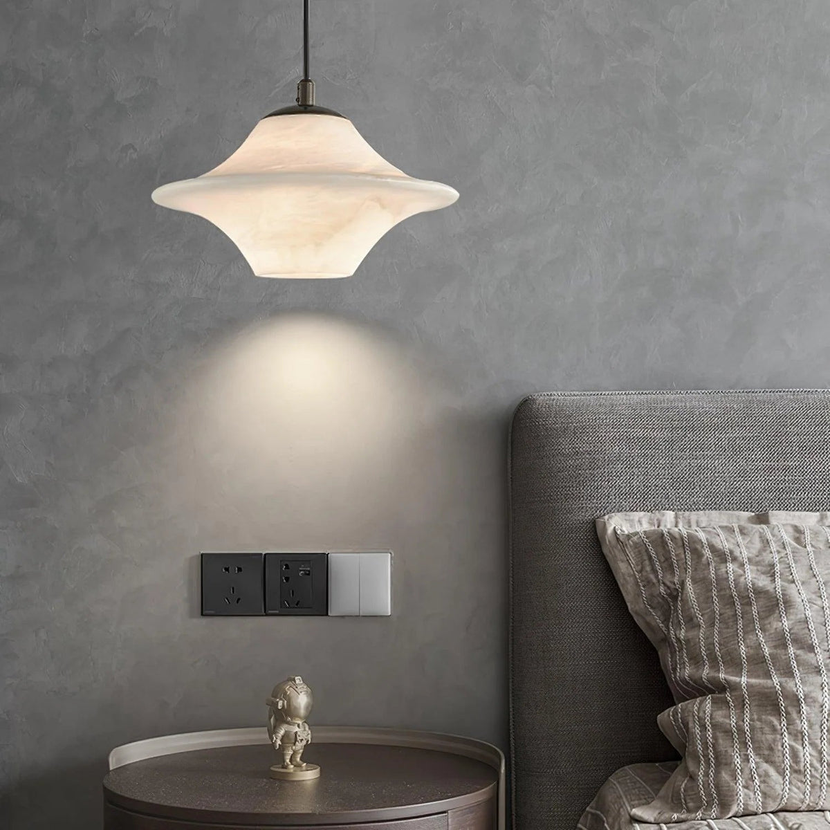 Saucer Alabaster Pendant Light - Pre Order