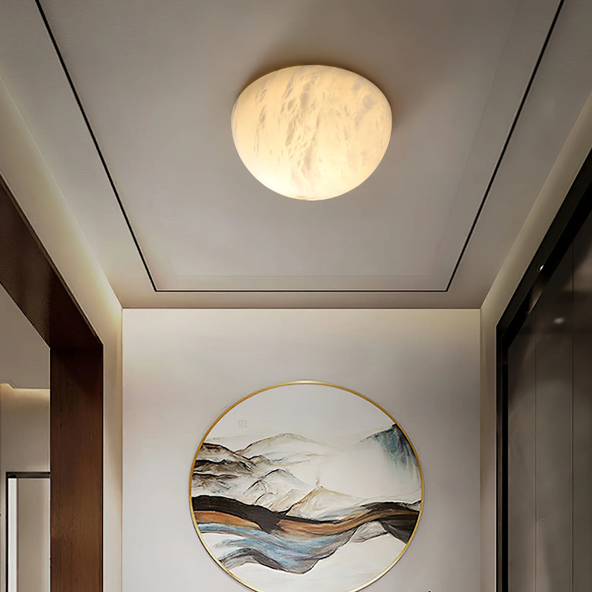 Semicircular Alabaster Wall Lamp - Pre Order