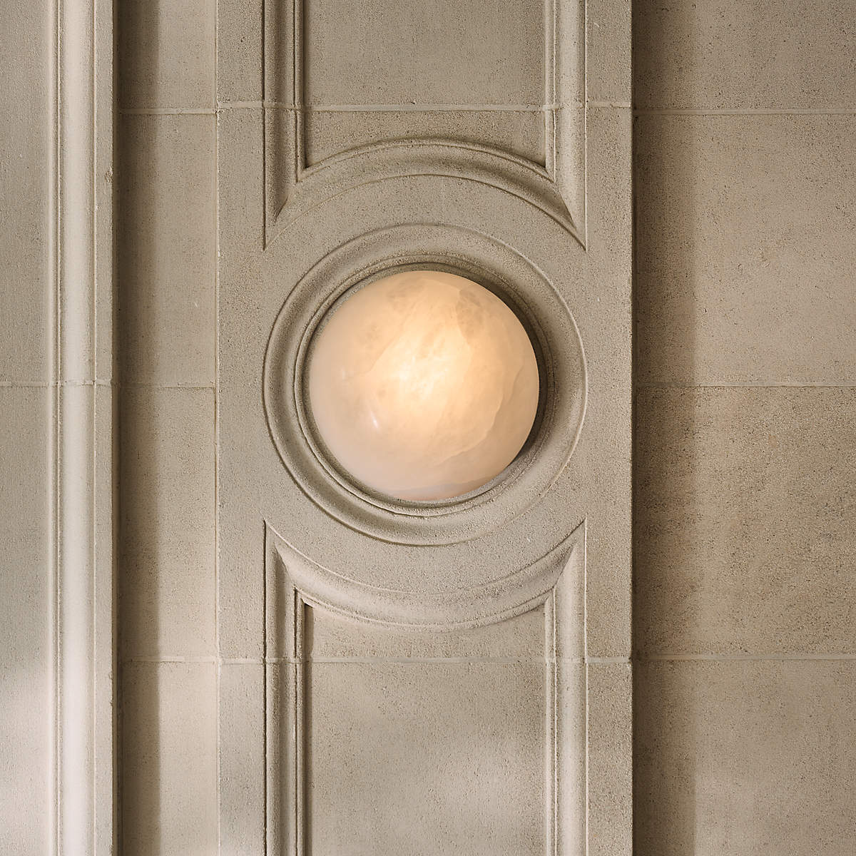 Semicircular Alabaster Wall Lamp - Pre Order