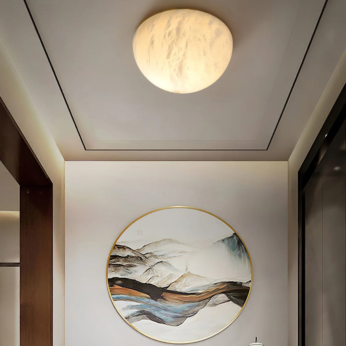Semicircular Alabaster Wall Lamp - Pre Order