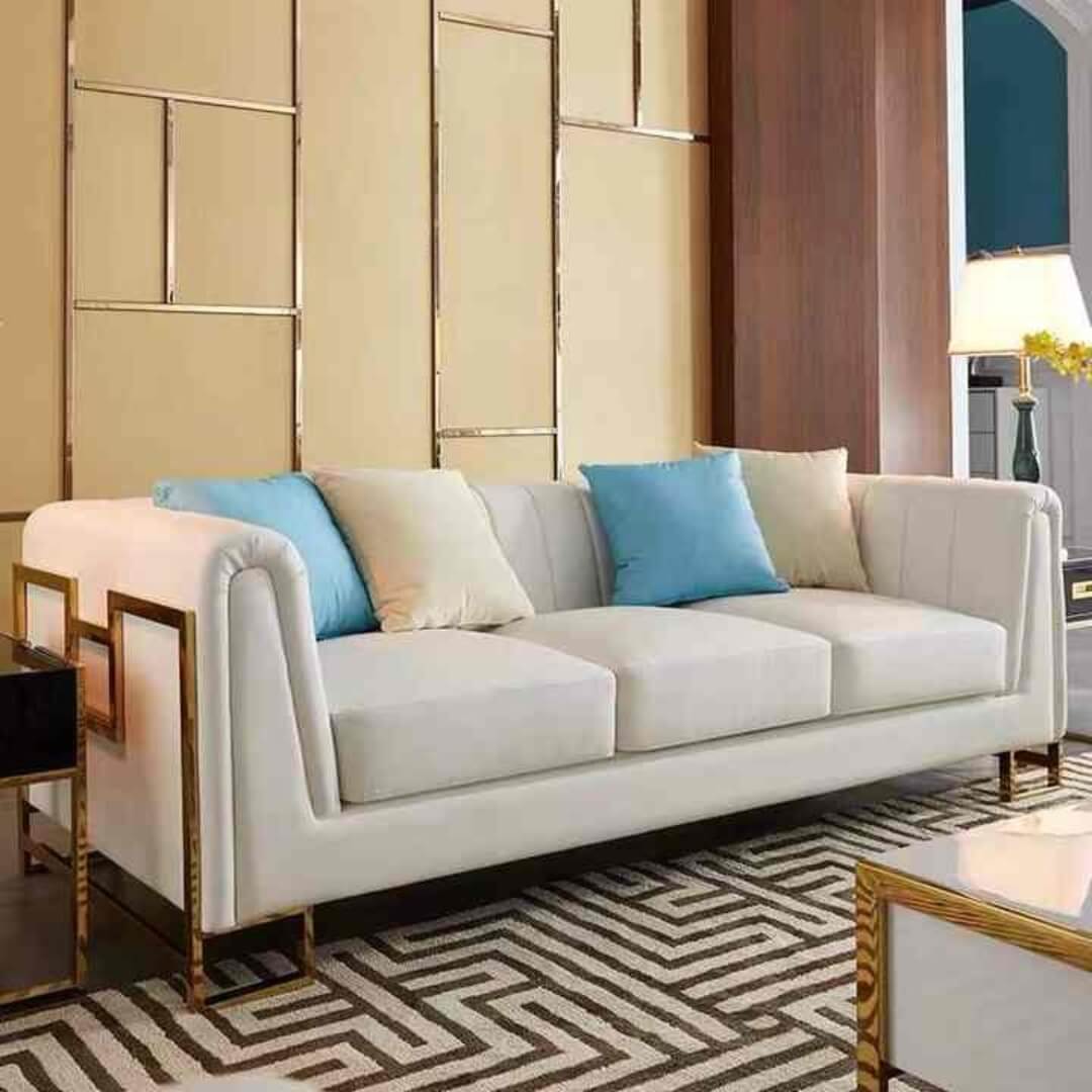 Side view of Signature Sofa in elegant Australian interior – sleek design with comfortable cushioning and premium fabric
