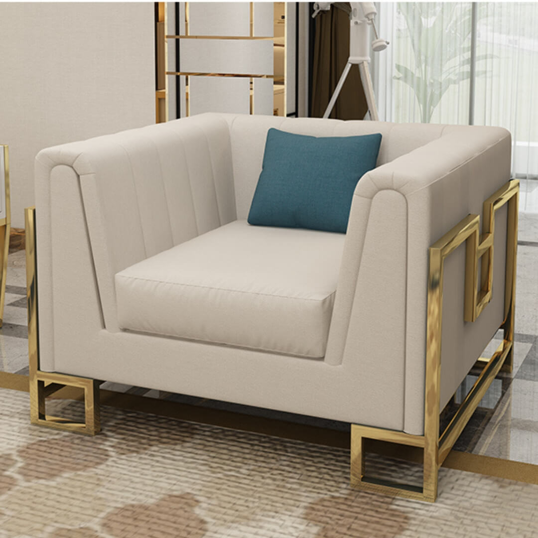 Side view of Signature sofa in elegant Australian interior – contemporary style with plush cushions and refined craftsmanship