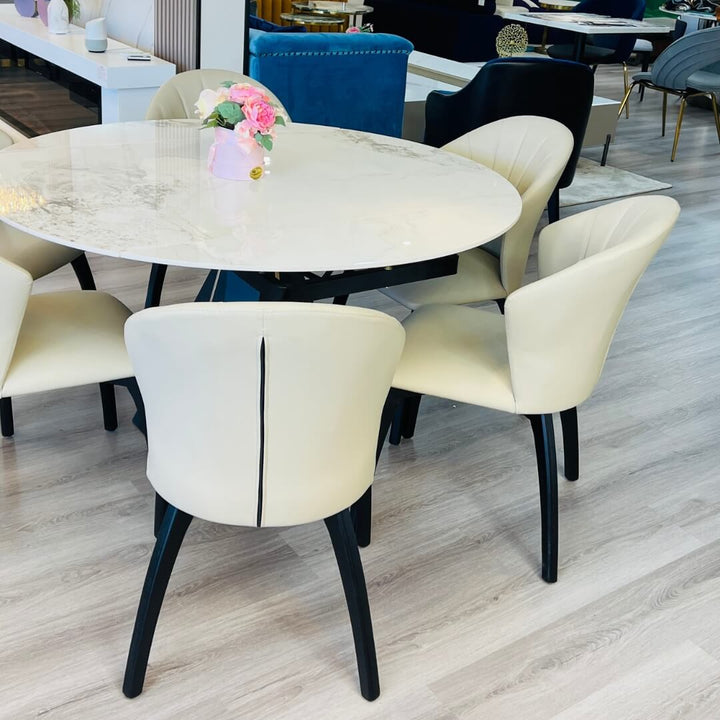 Sturdy and stylish wooden dining chair by Sleek Sit