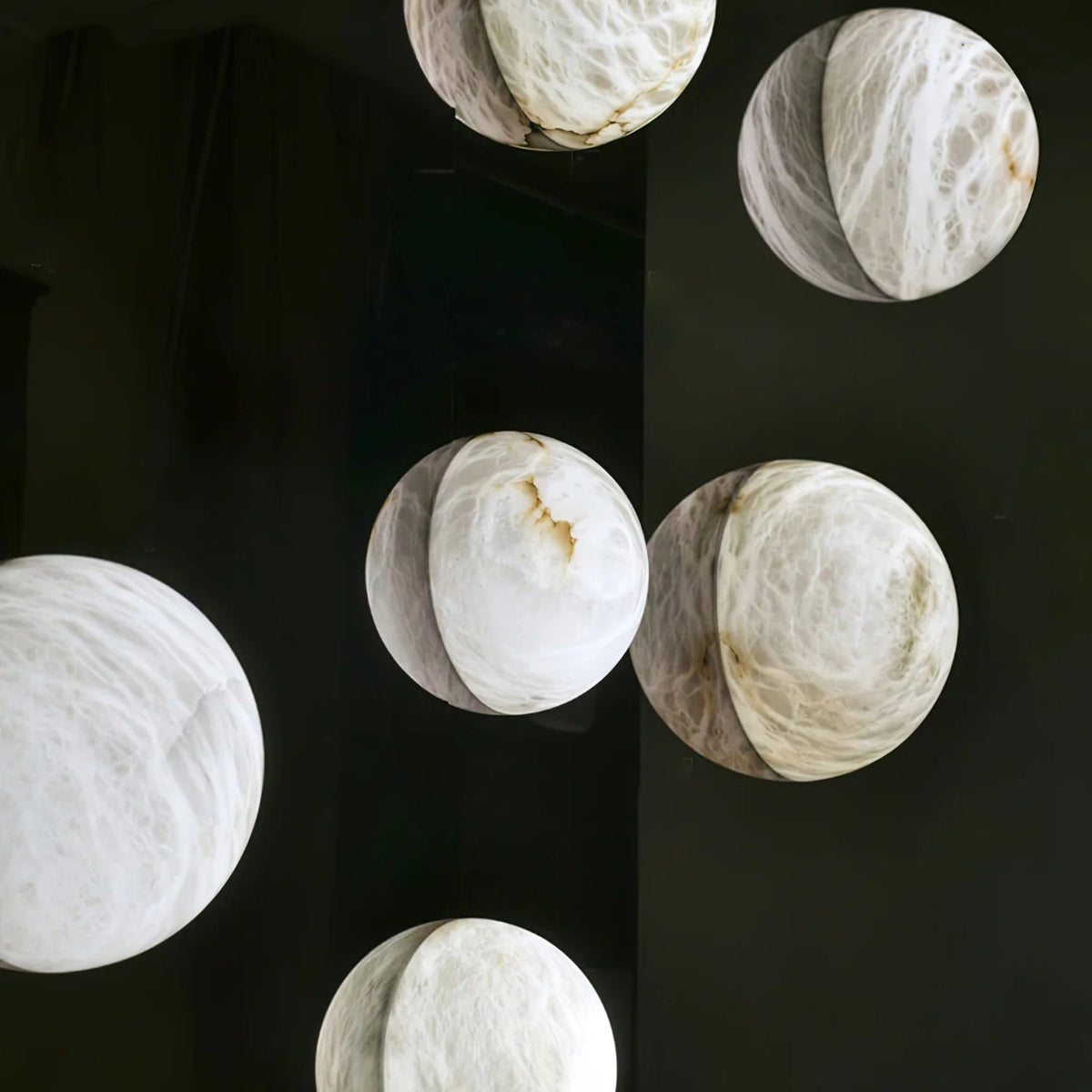 Snowflake Alabaster Wall Sconce - Pre Order