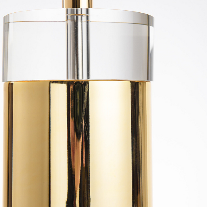 Close-up detail of Sophia crystal base table lamp, showcasing sparkling craftsmanship and elegance
