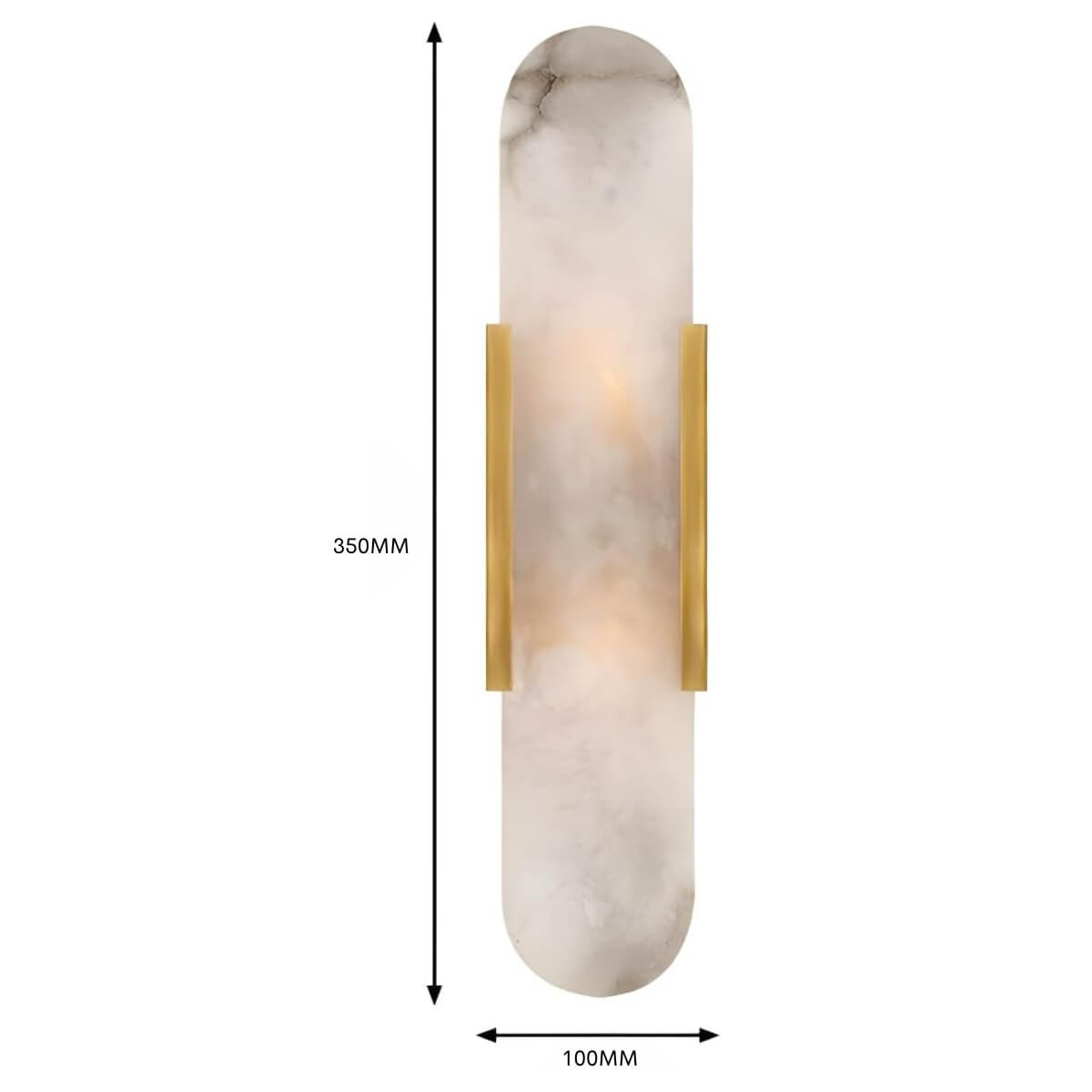Spanish Alabaster Oval Wall Lamp – Modern Elegance with Timeless Charm