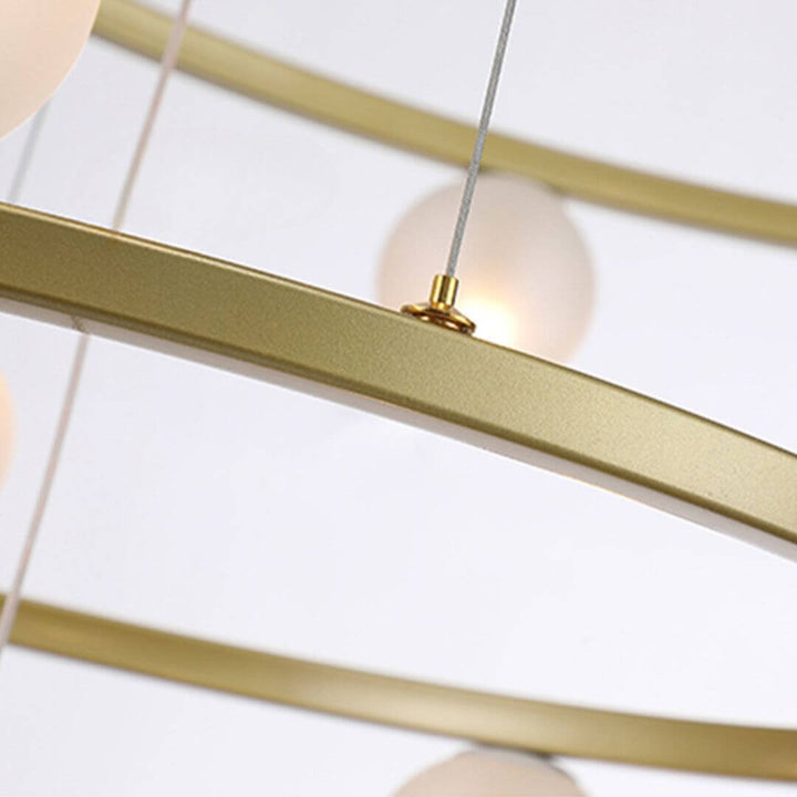 Spectrum Half-ring chandelier light in Australia, featuring vibrant LED colors and sleek modern design for stylish interiors