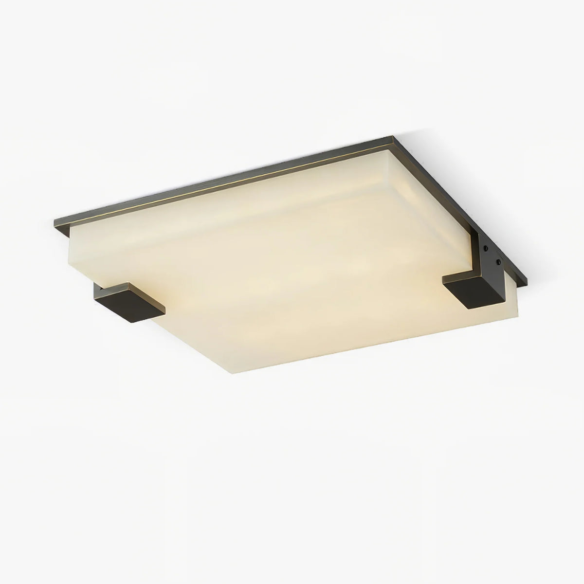 Square Alabaster Ceiling Lamp - Pre Order