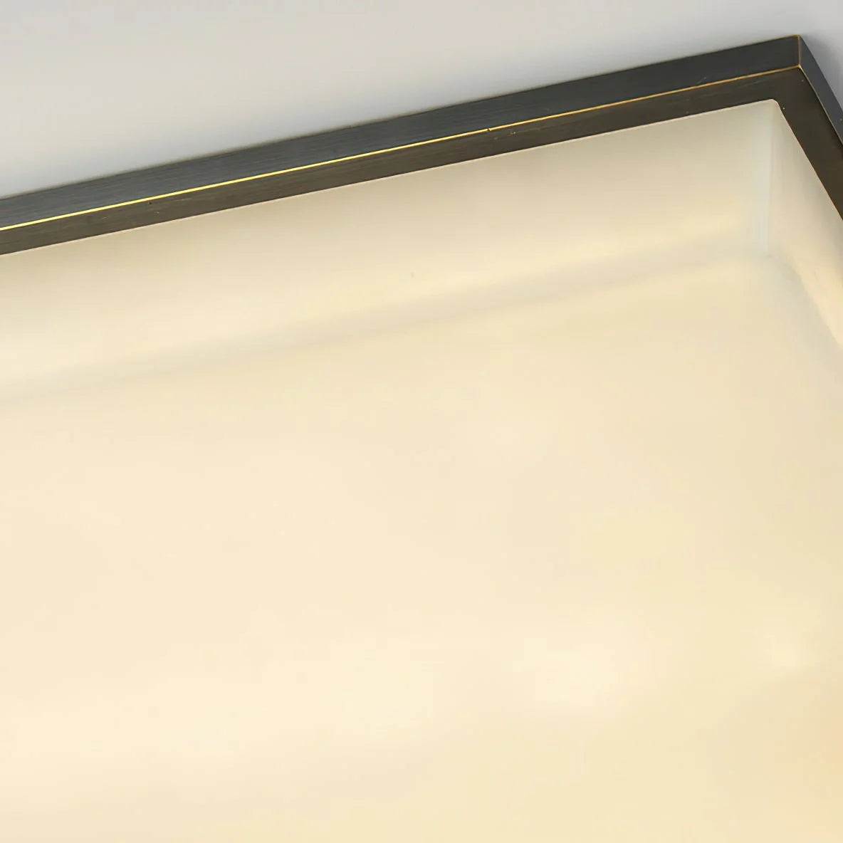 Square Alabaster Ceiling Lamp - Pre Order