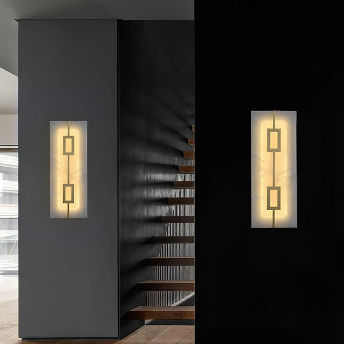 Square Alabaster Wall Lamp - Pre Order
