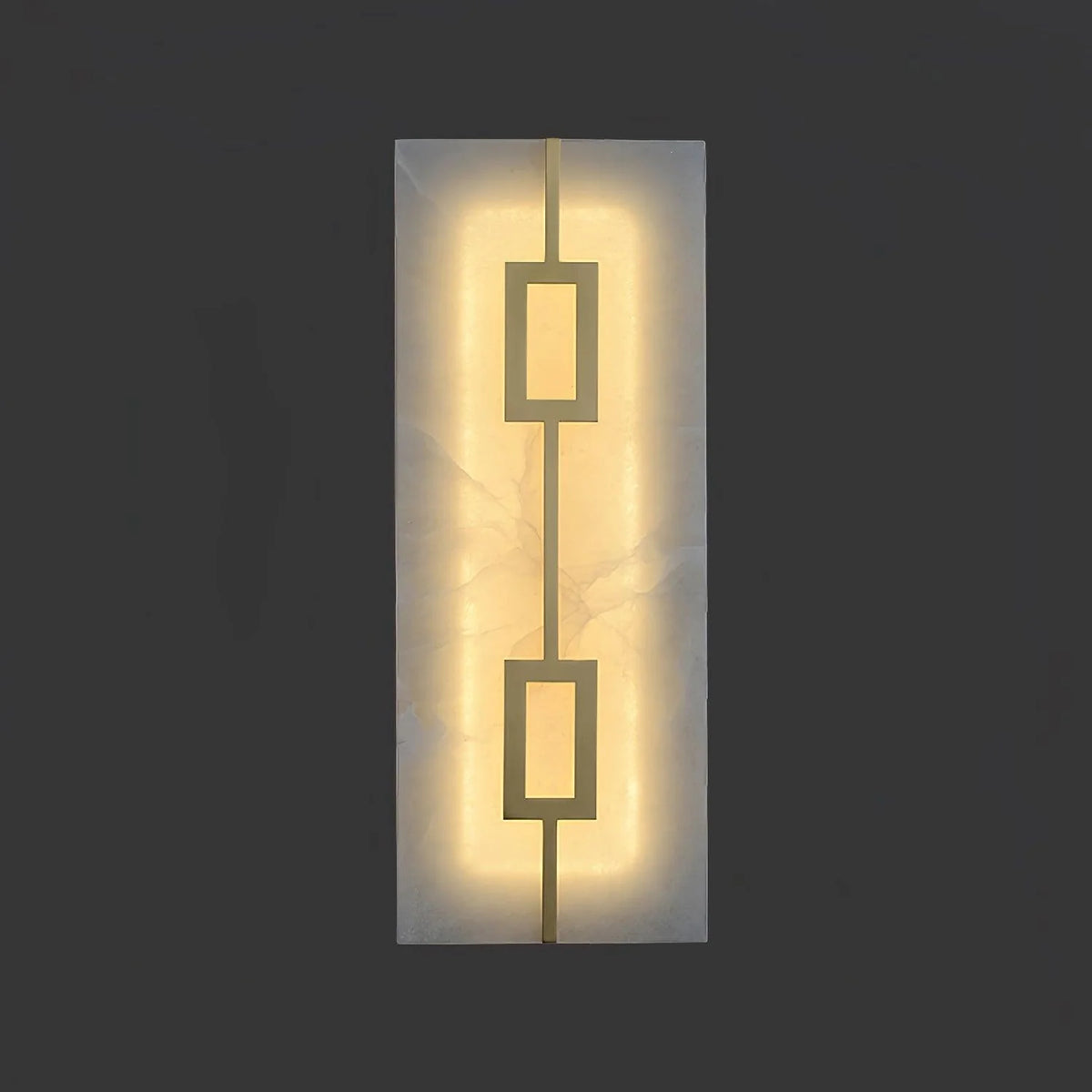 Square Alabaster Wall Lamp - Pre Order
