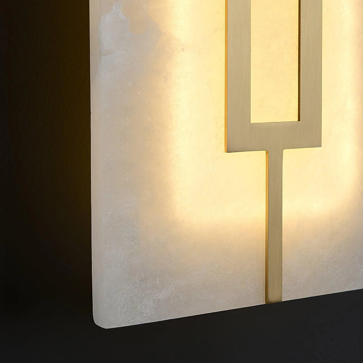 Square Alabaster Wall Lamp - Pre Order
