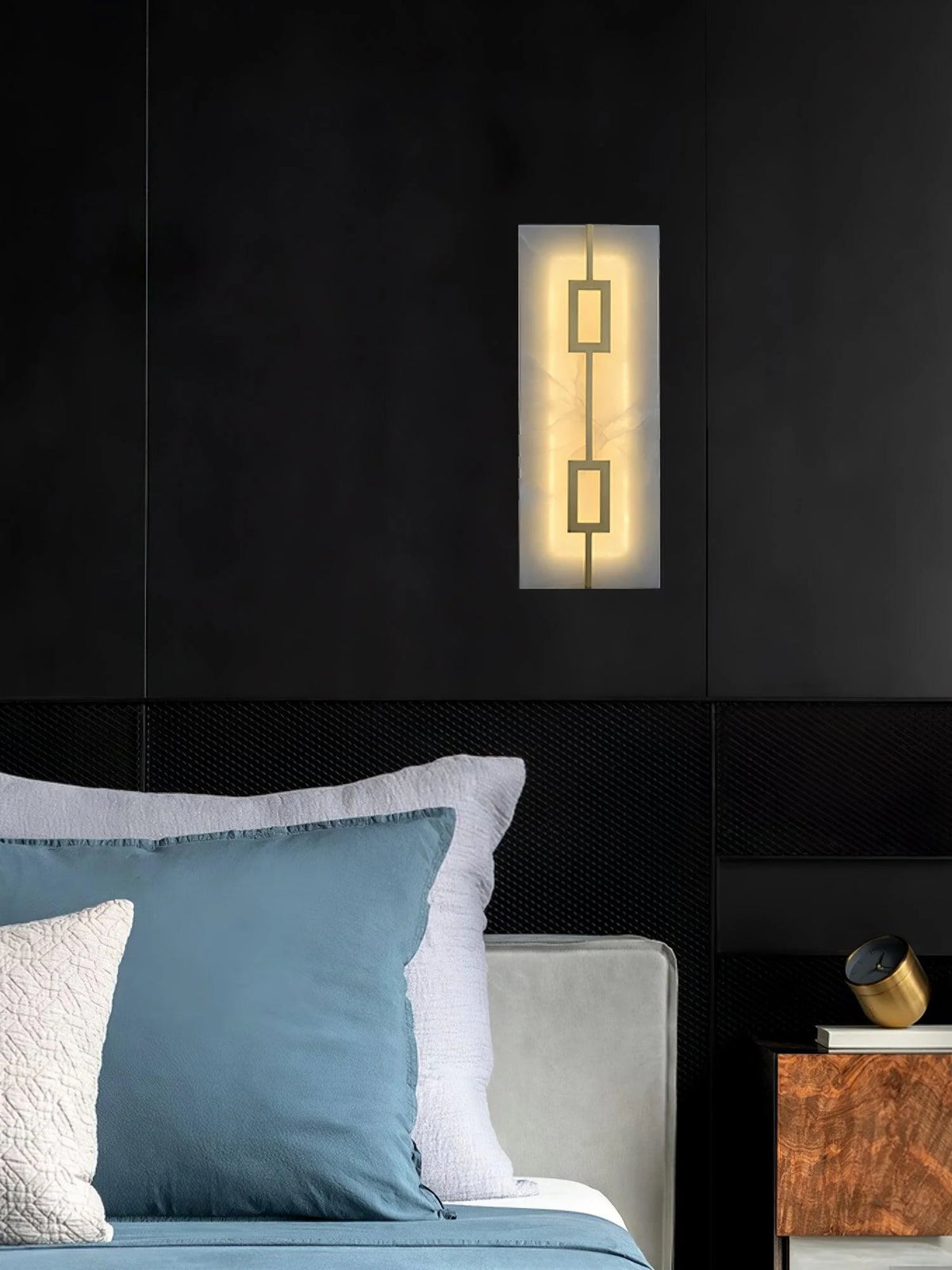 Square Alabaster Wall Lamp - Pre Order