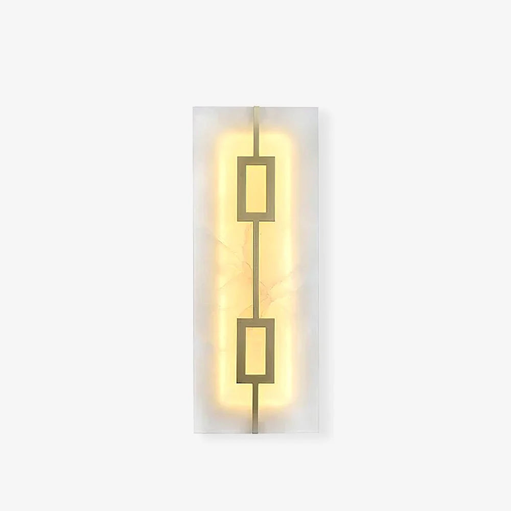 Square Alabaster Wall Lamp - Pre Order