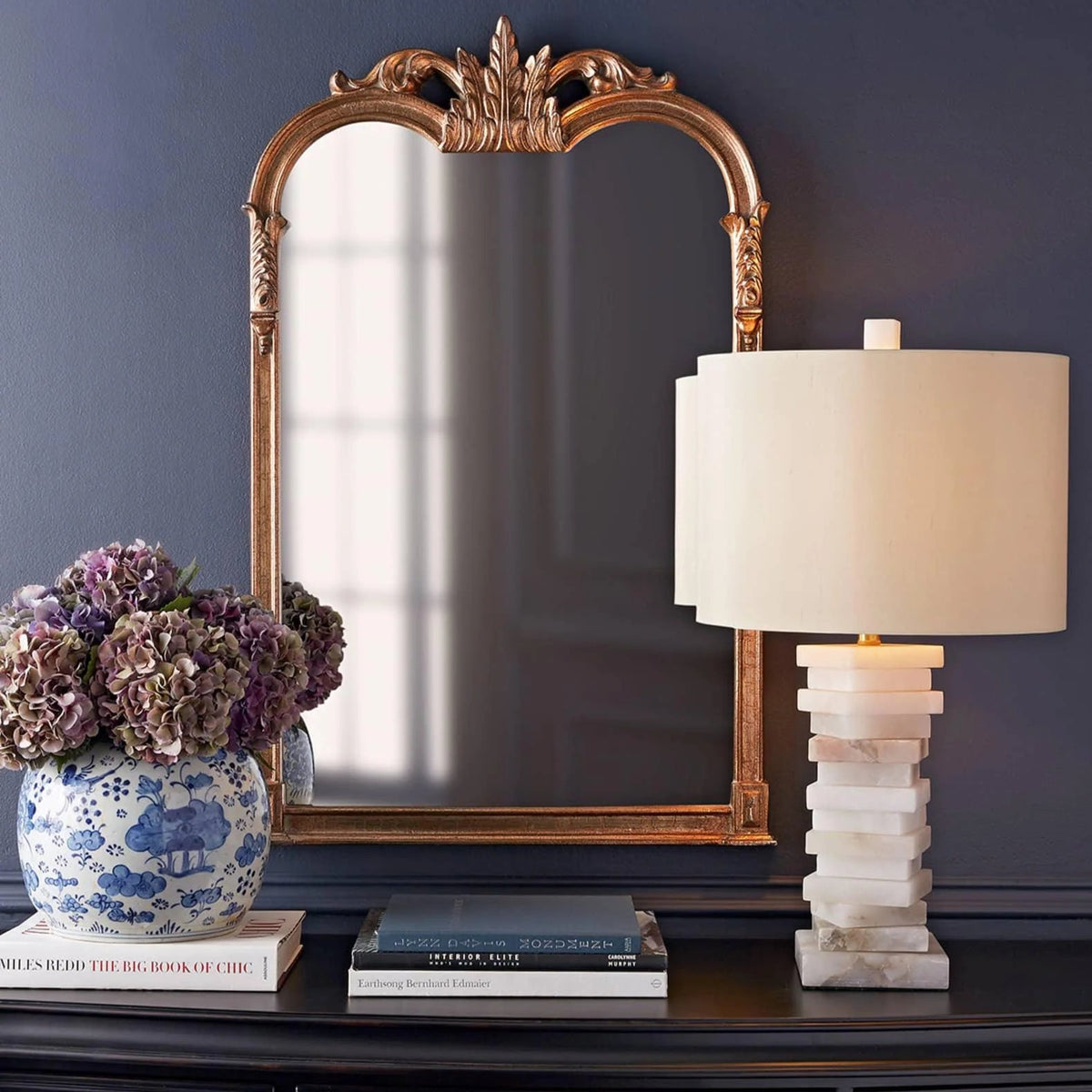 Stacked Alabaster Table Lamp - Pre Order