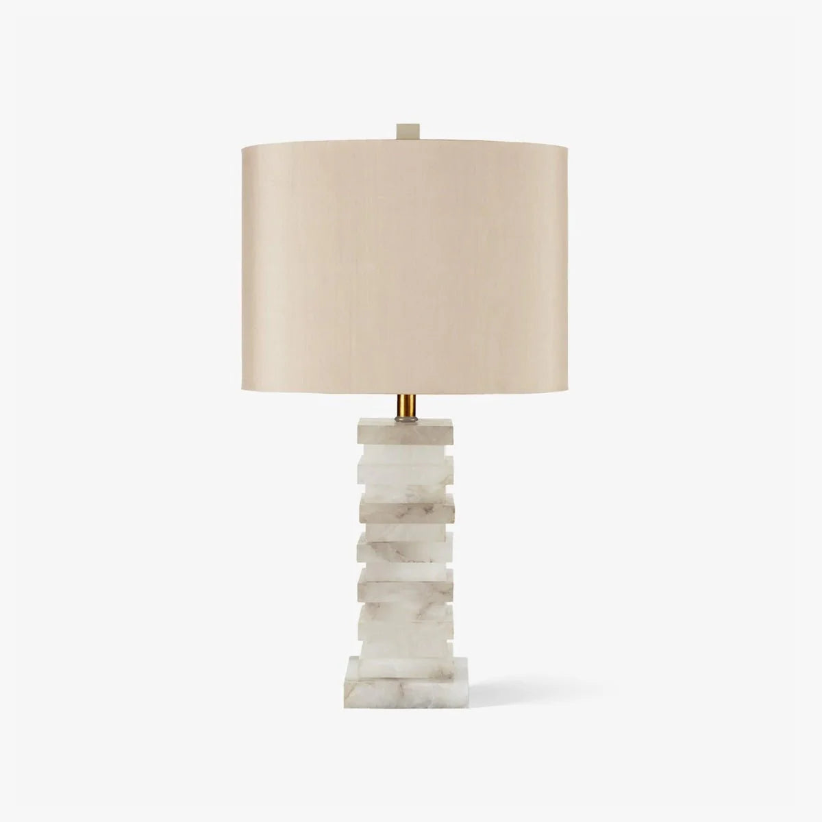 Stacked Alabaster Table Lamp - Pre Order