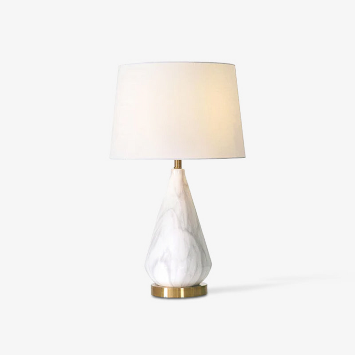 Elegant Sterling diamond-shaped marble table lamp for luxury interiors