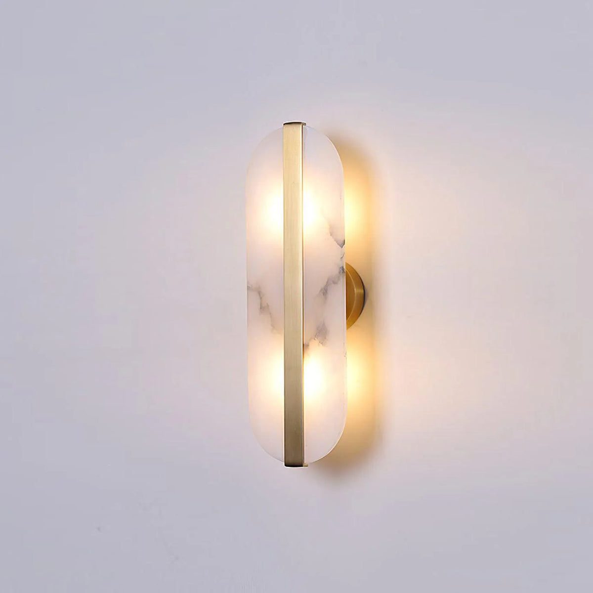 Long Ellipse Alabaster Wall Sconce - Pre Order