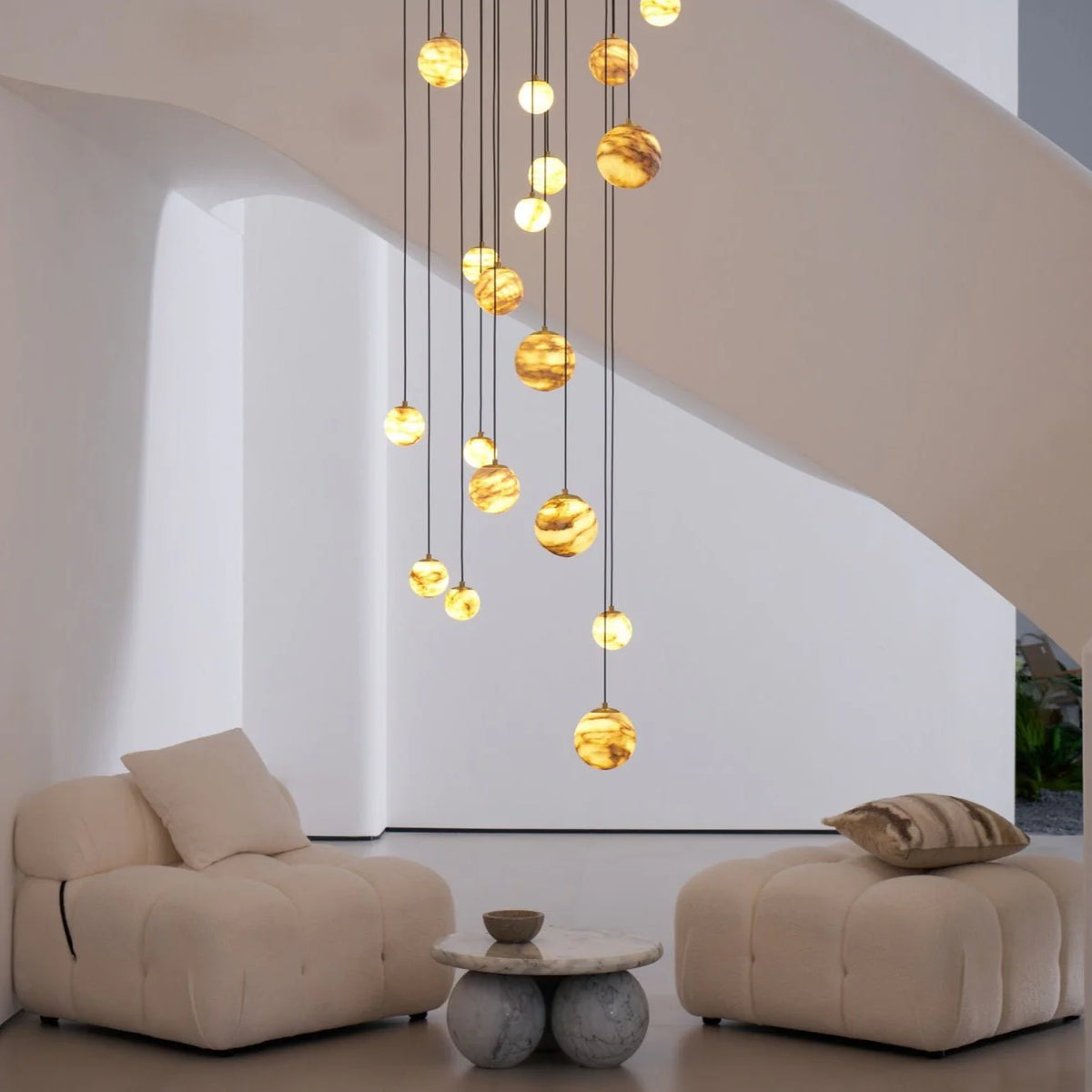Sultana Alabaster Cluster Chandelier - Pre Order