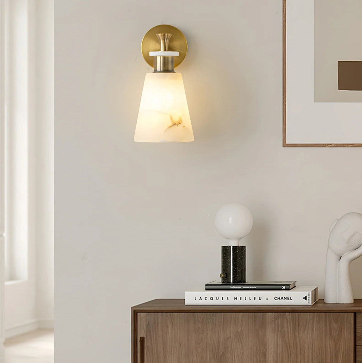 Tapered Alabaster Wall Sconce - Pre Order