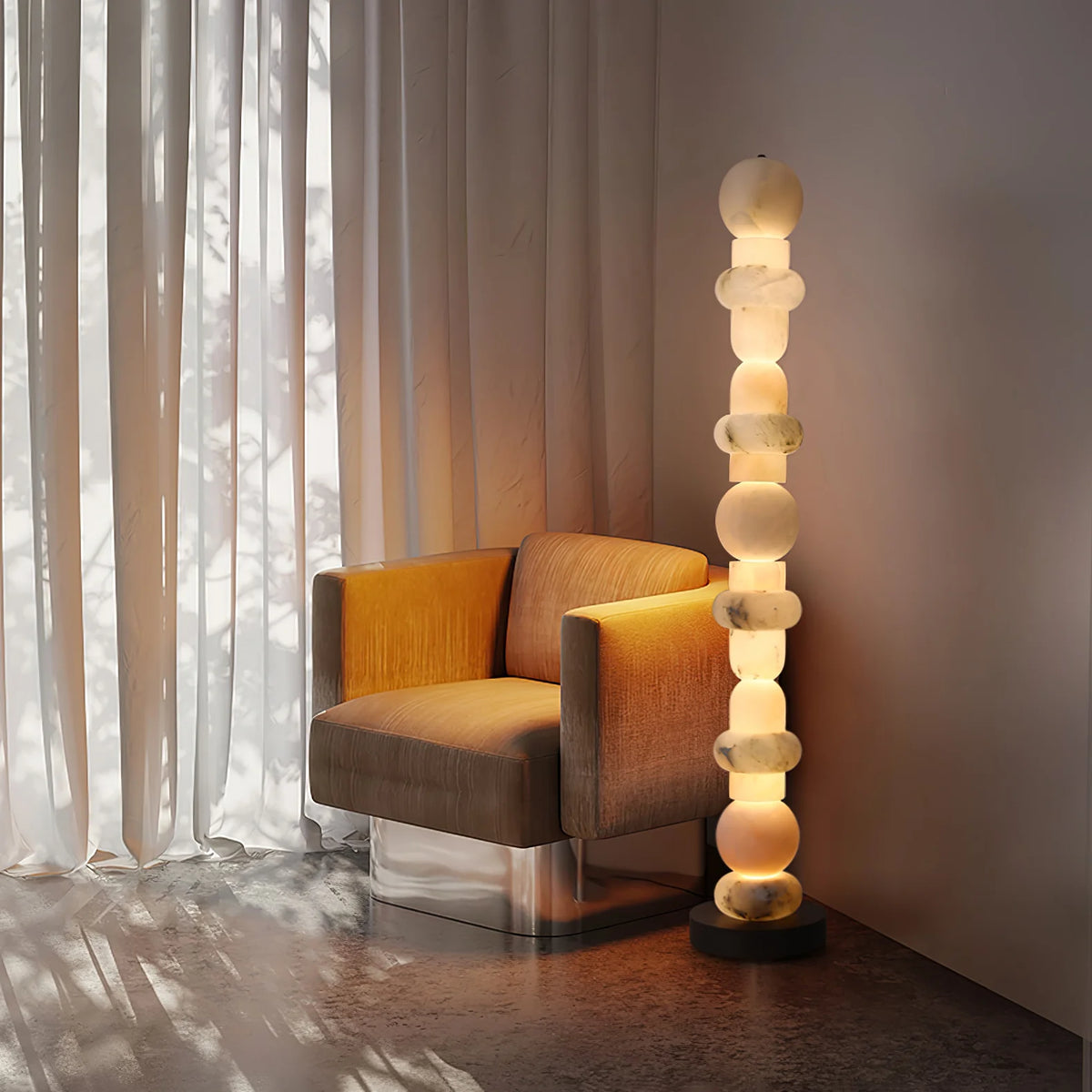 Spanish Alabaster Floor Lamp - Pre Order