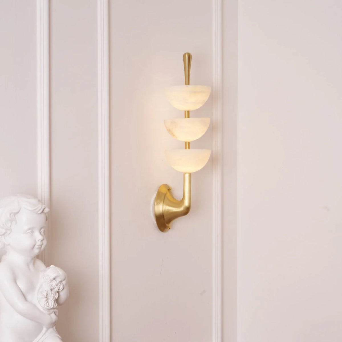 Triple Alabaster Wall Sconce - Pre Order