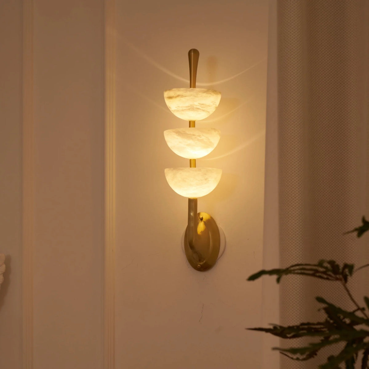 Triple Alabaster Wall Sconce - Pre Order