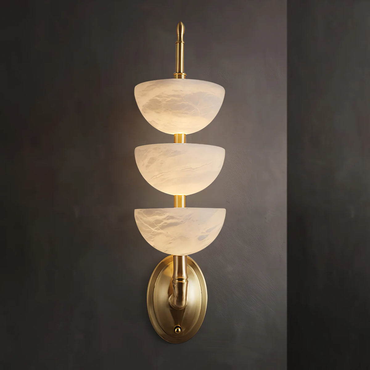 Triple Alabaster Wall Sconce - Pre Order