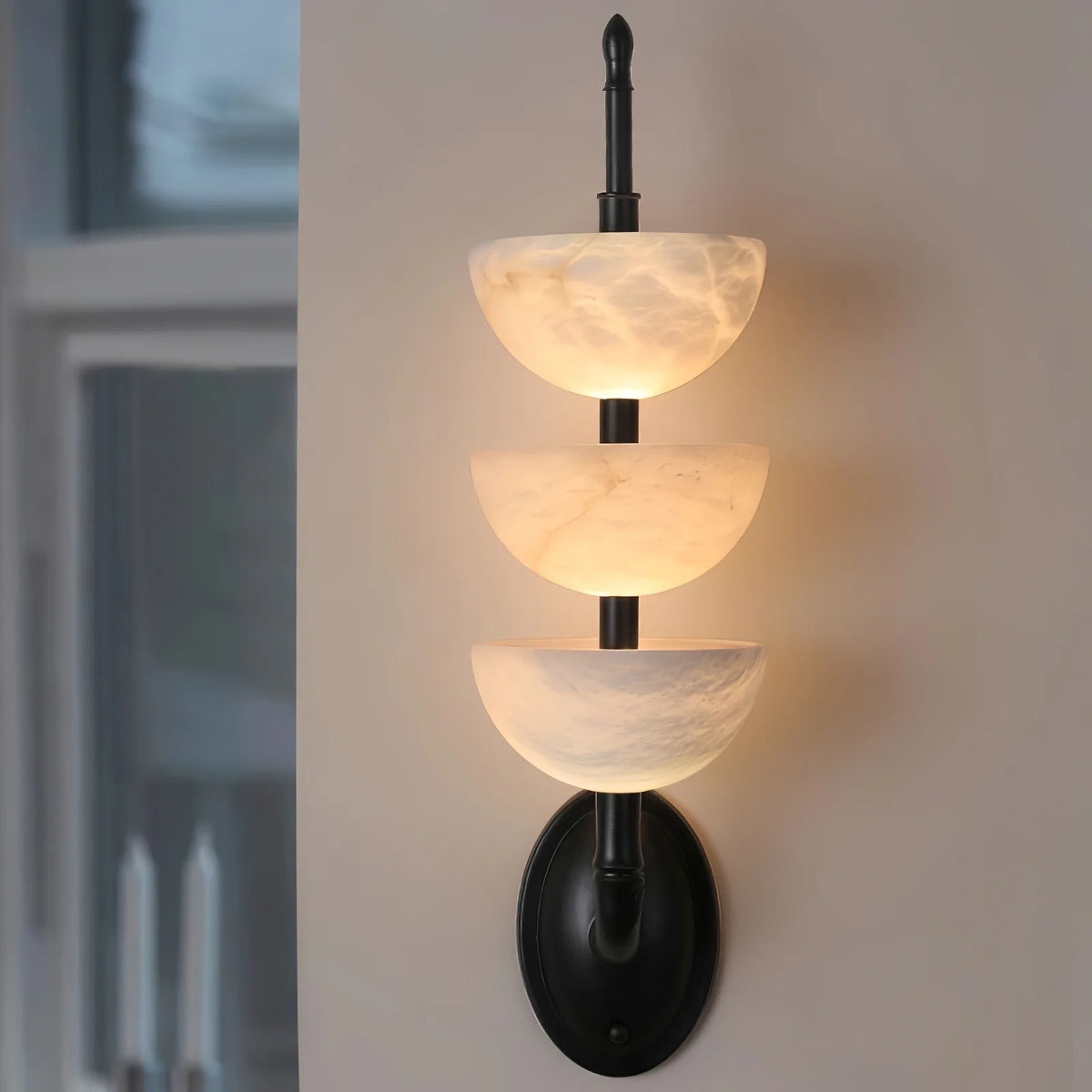 Triple Alabaster Wall Sconce - Pre Order