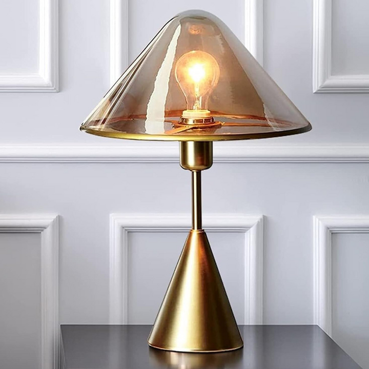 Transparent glass shed table lamp from Venus collection for stylish interiors