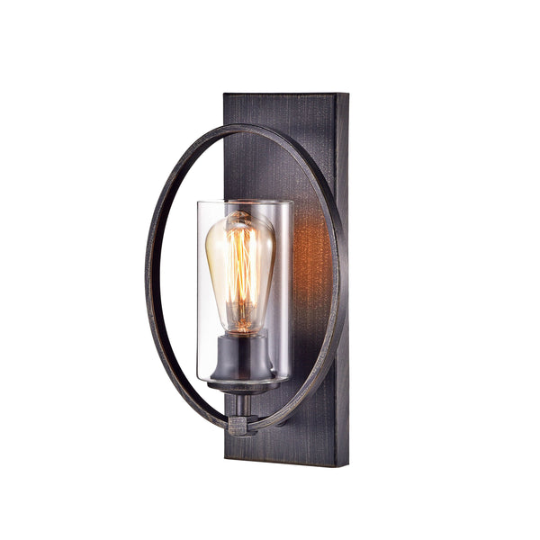 Vintage Orbit wall light with classic design, warm glow, and antique finish