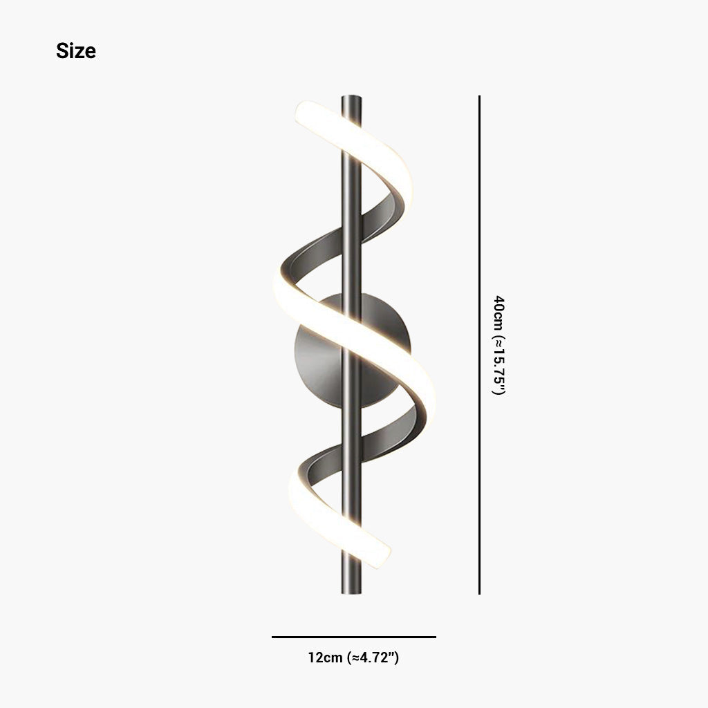 Wavy Linear Wall Lamp – Modern Elegance with a Unique Design