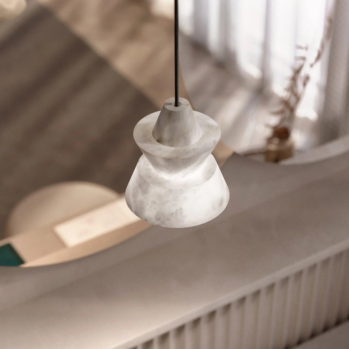 White Alabaster Pendant Light - Pre Order